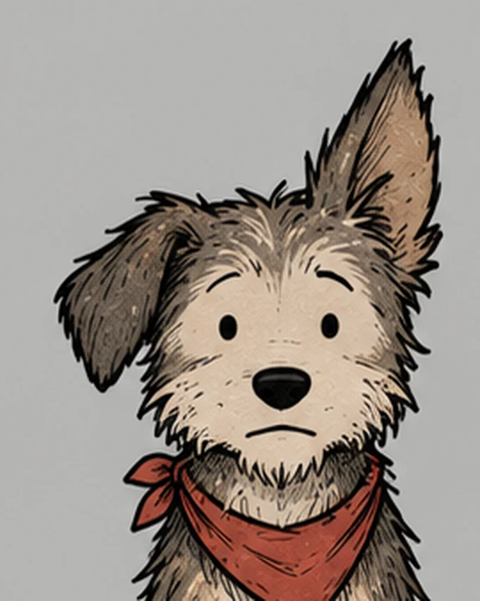 Biscuit, the scruffy dog