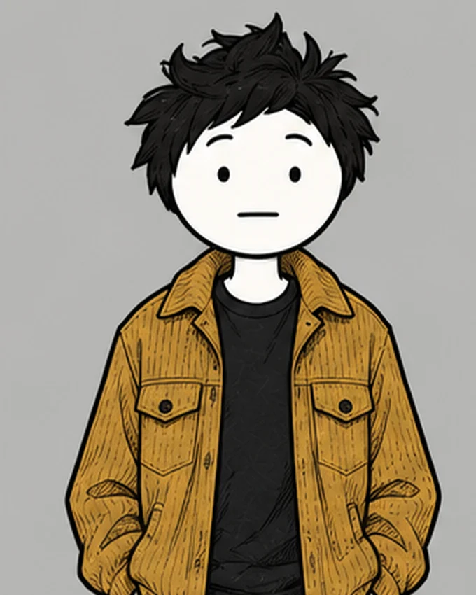 You, in a mustard jacket